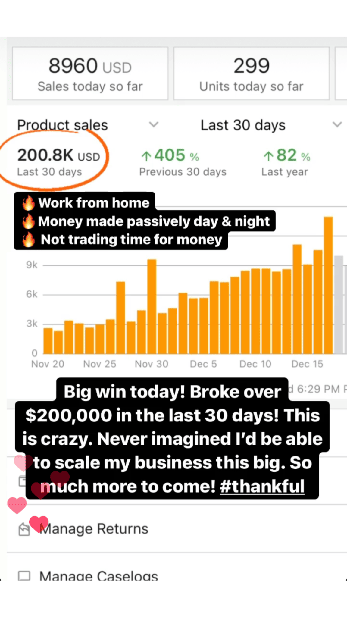 High earnings result